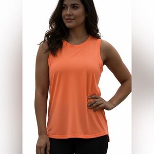 Athleta Ultimate Muscle Tank Sun-Drenched Coral Size XS